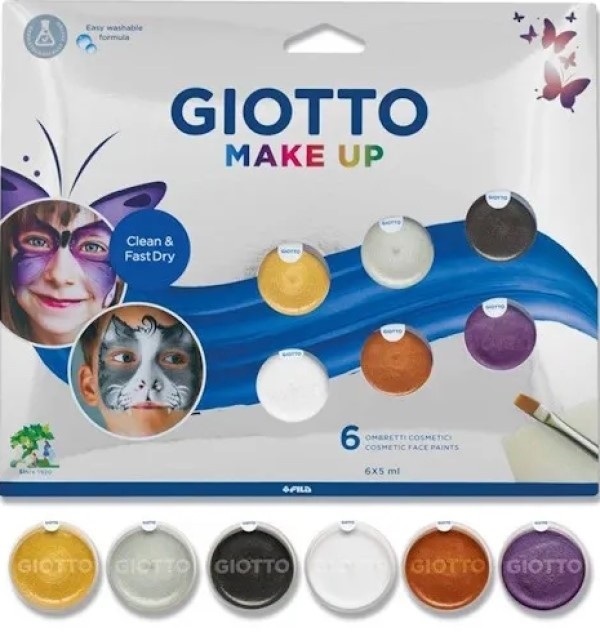 Набор теней для грима Giotto Makeup Metallic 6x5ml (F476400)