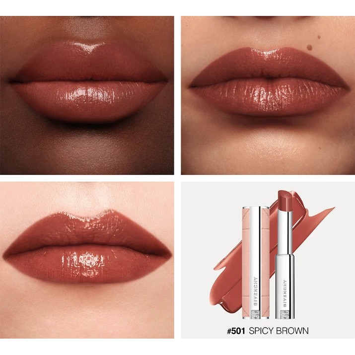 Ruj de buze Givenchy Rose Perfecto Shine N501
