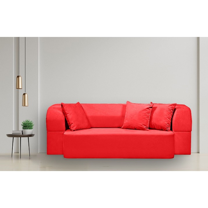 Бескаркасный диван Edka Meteor 180x140x32 M11 Red