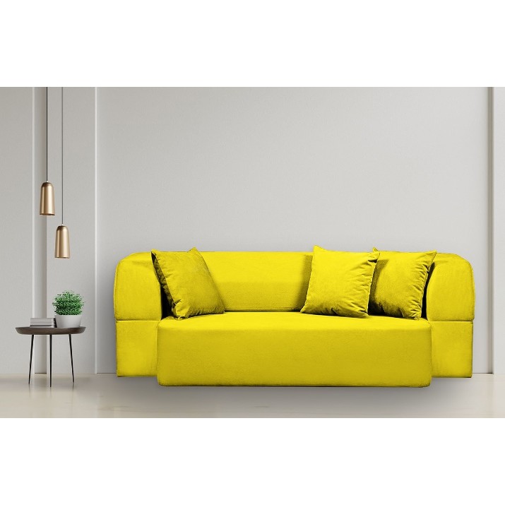 Canapea fără ramă Edka Meteor 200x140x32 M13 Sunny Yellow