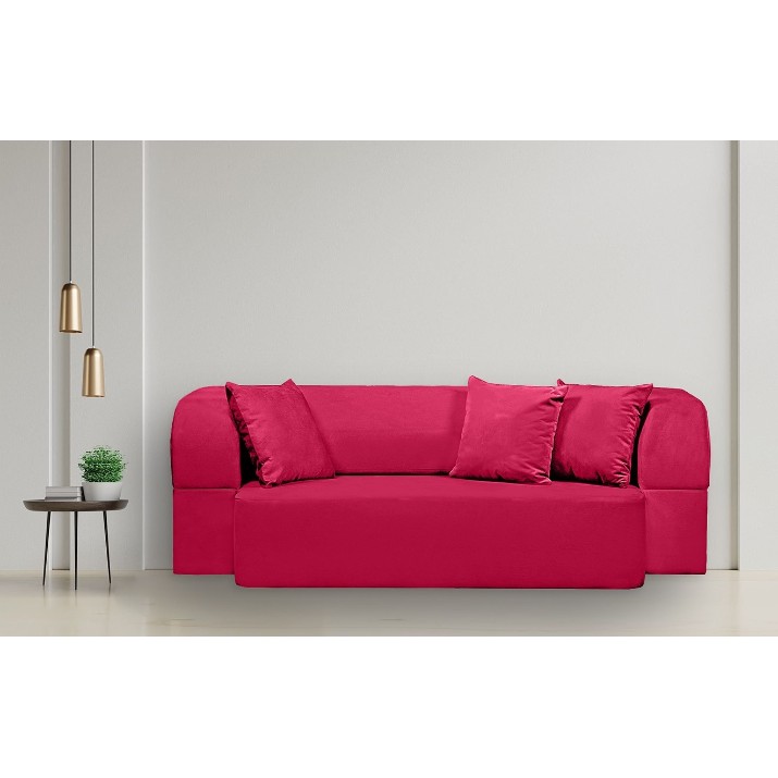 Бескаркасный диван Edka Meteor 200x120x32 P17 Pink Raspberry