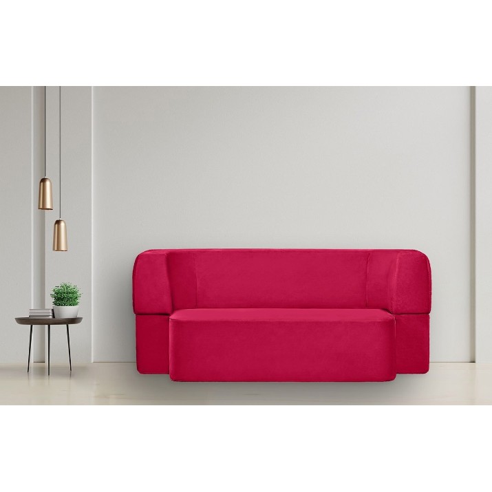 Бескаркасный диван Edka Meteor 200x140x40 P17 Pink Raspberry