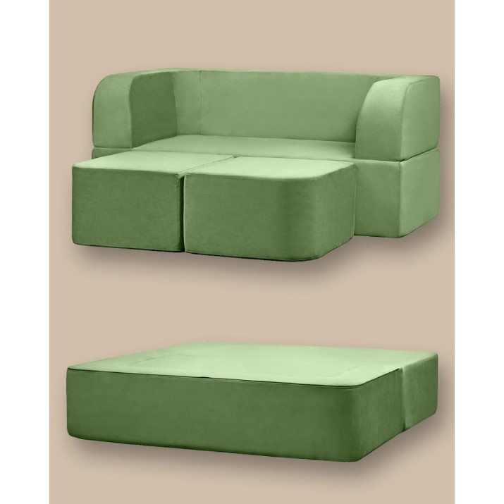 Canapea fără ramă Edka Vega 160x200x40 M27 Green