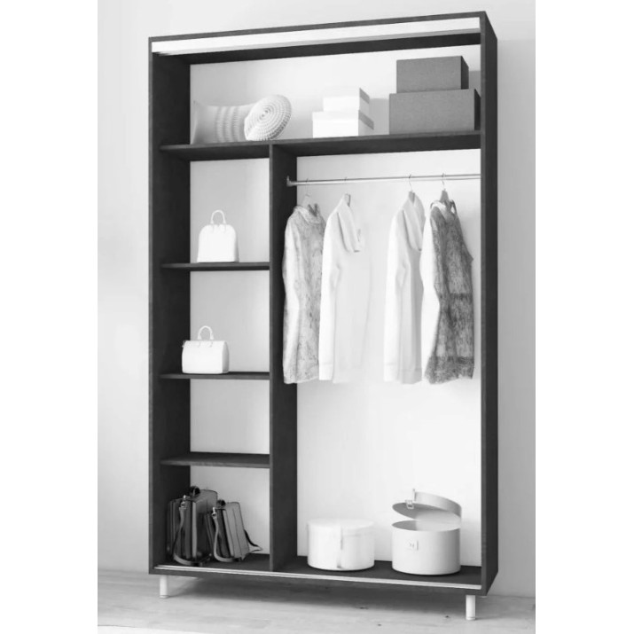 Шкаф-купе Mobildor-Lux Aron-P 110x240 Anthracite (aronp3012)