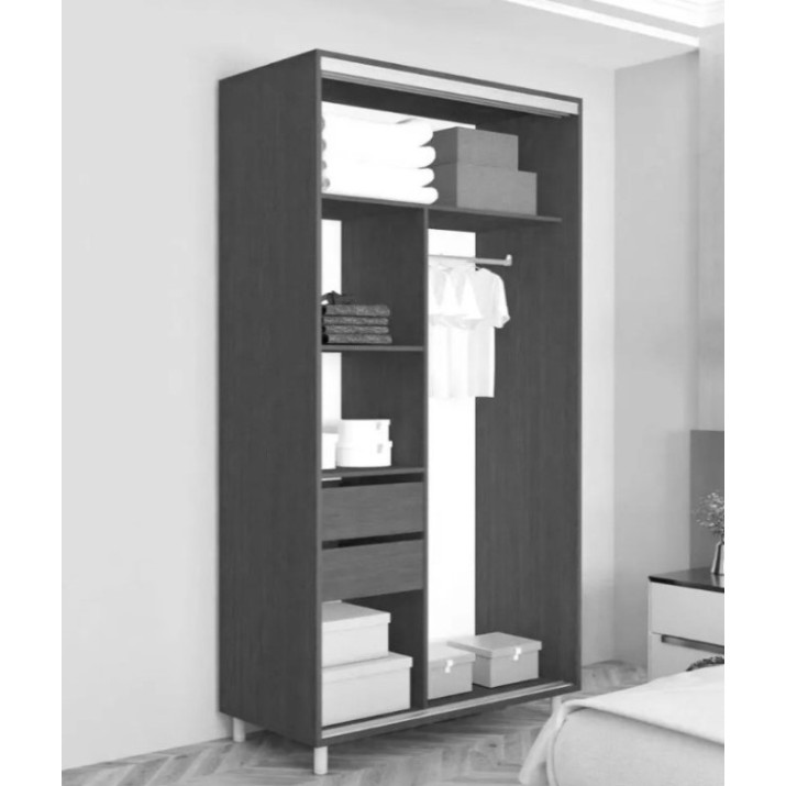 Шкаф-купе Mobildor-Lux Aron-S 140x210 Anthracite (arons4129) K2