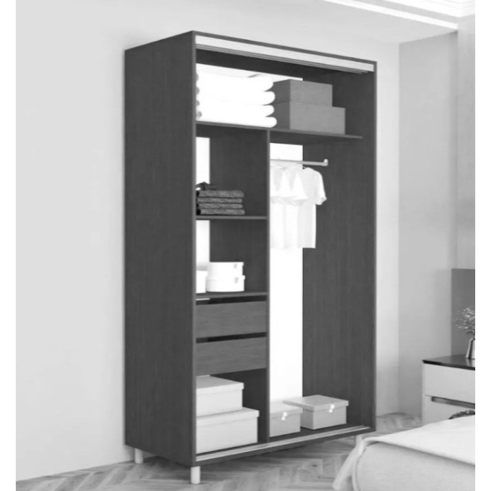 Шкаф-купе Mobildor-Lux Aron-S 180x240 Anthracite (arons4938) K2
