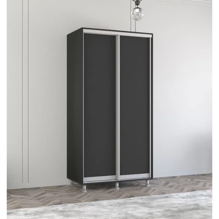 Dulap cu uşi glisante Mobildor-Lux Aron-S 110x240 Anthracite (arons4407)
