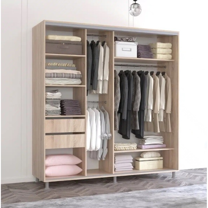 Шкаф-купе Mobildor-Lux Aron Chipboard/Mirror 200x220 Oak Sonoma (aron1806)