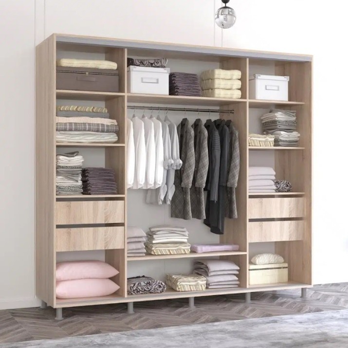 Шкаф-купе Mobildor-Lux Aron Chipboard/Mirror 260x210 Oak Sonoma (aron3100)
