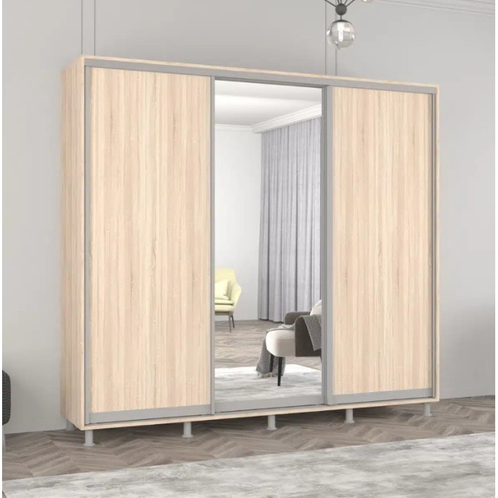 Шкаф-купе Mobildor-Lux Aron Chipboard/Mirror 270x210 Oak Sonoma (aron3884)