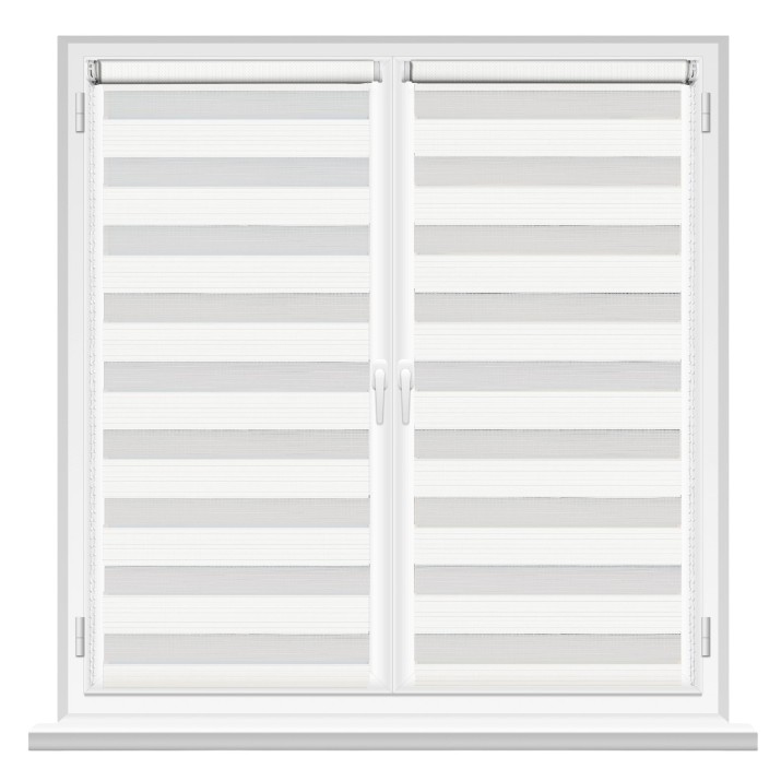 Рулонные шторы Msrolls Day Night Line 601/1 White 0.65x1.70m