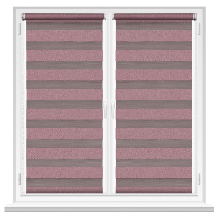 Рулонные шторы Msrolls Day Night Color V103 Dark Pink 1.00x1.70m