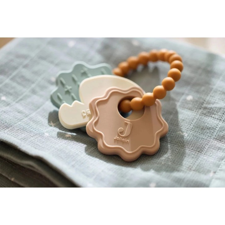 Inel gingival Jollein Lovely Birds Keychain (101-007-67104)