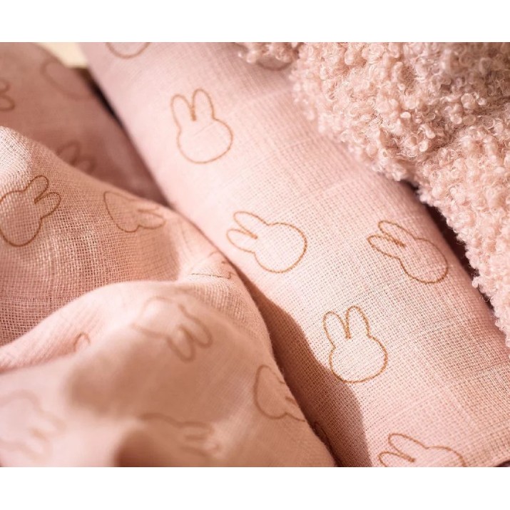Pelinci Jollein Miffy Silhouettes Wild Rose 3pcs 70x70 (535-851-68067)