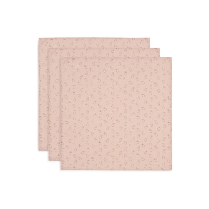 Pelinci Jollein Miffy Silhouettes Wild Rose 3pcs 70x70 (535-851-68067)