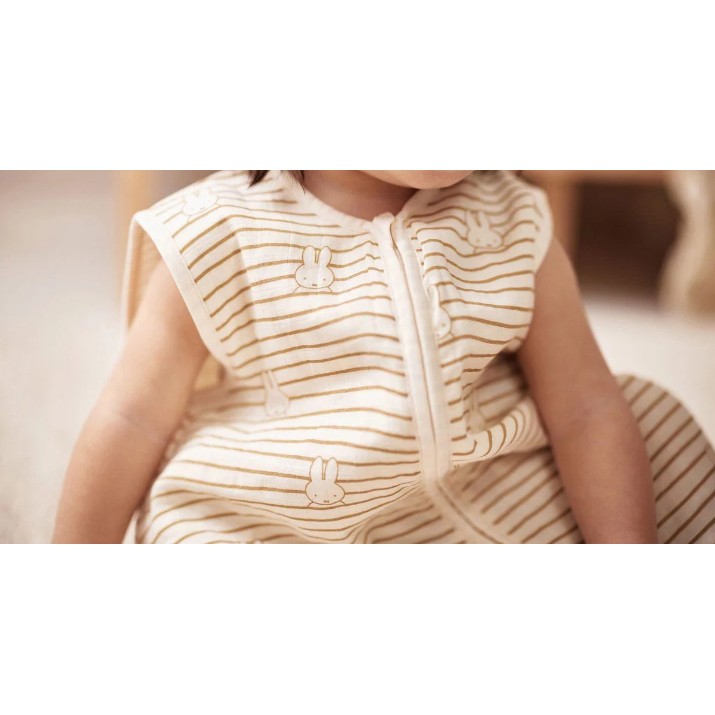 Sac de dormit pentru bebeluși Jollein Miffy Stripe Biscuit 70cm (048-510-68007)