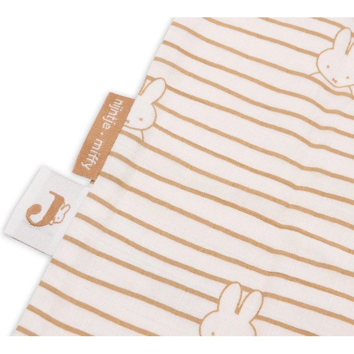 Sac de dormit pentru bebeluși Jollein Miffy Stripe Biscuit 70cm (048-510-68007)