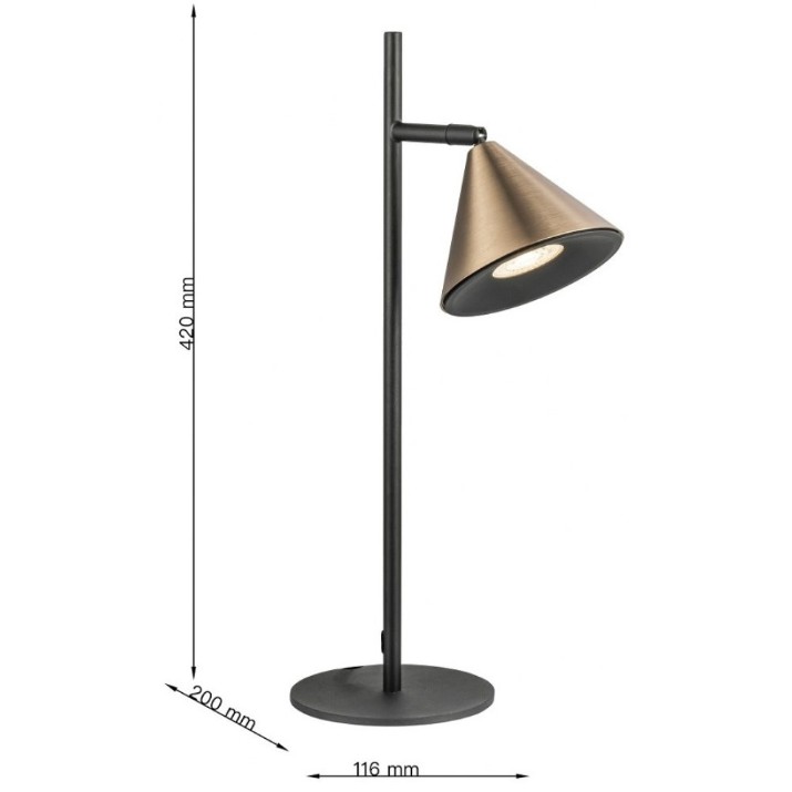 Veioză birou Lampardi Horn LP9031-1T
