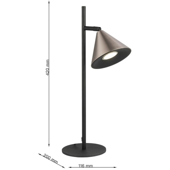 Veioză birou Lampardi Horn LP9032-1T