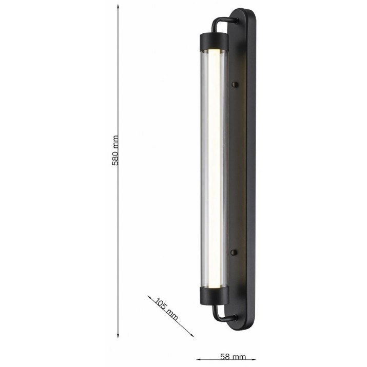 Aplică exterior Lampardi Wallglow LP5210-L58W