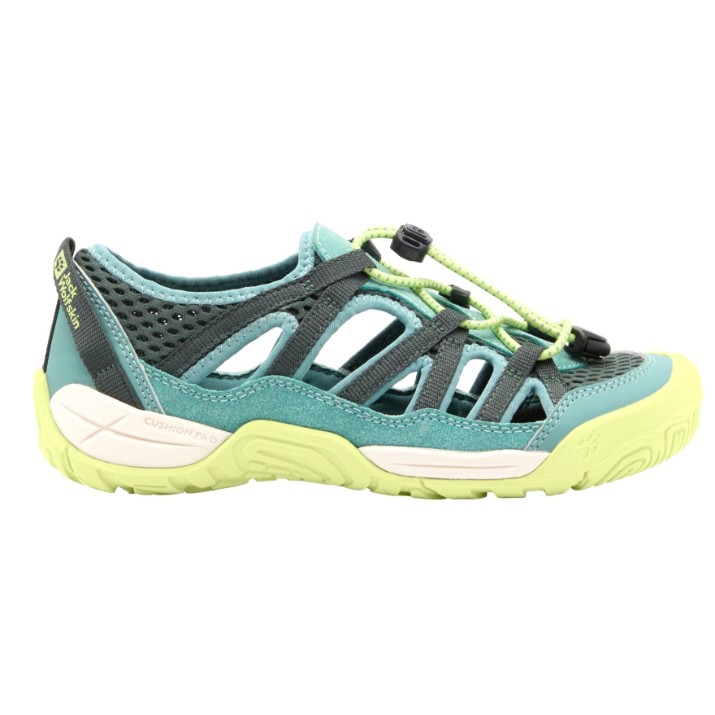 Sandale pentru copii Jack Wolfskin Levente Sandal K Slate Green, s.28