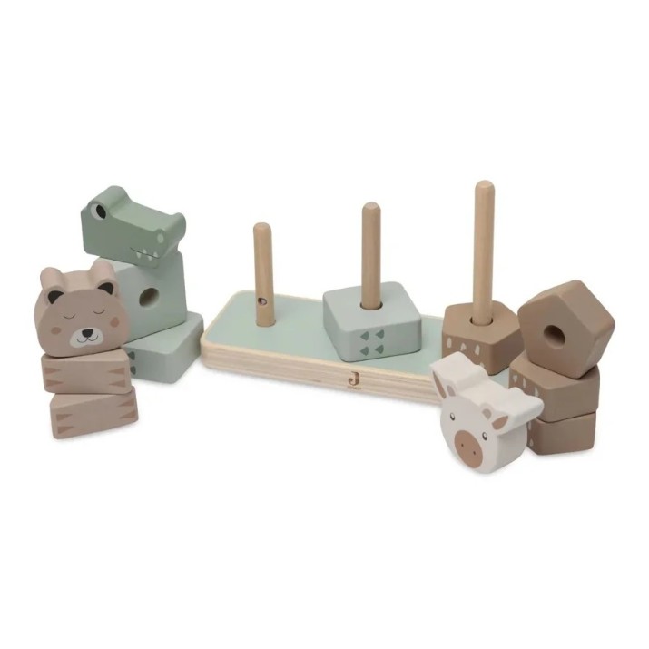 Кубики Пирамидка Jollein Stacking Tower Jungle Jambo (120-001-67090)