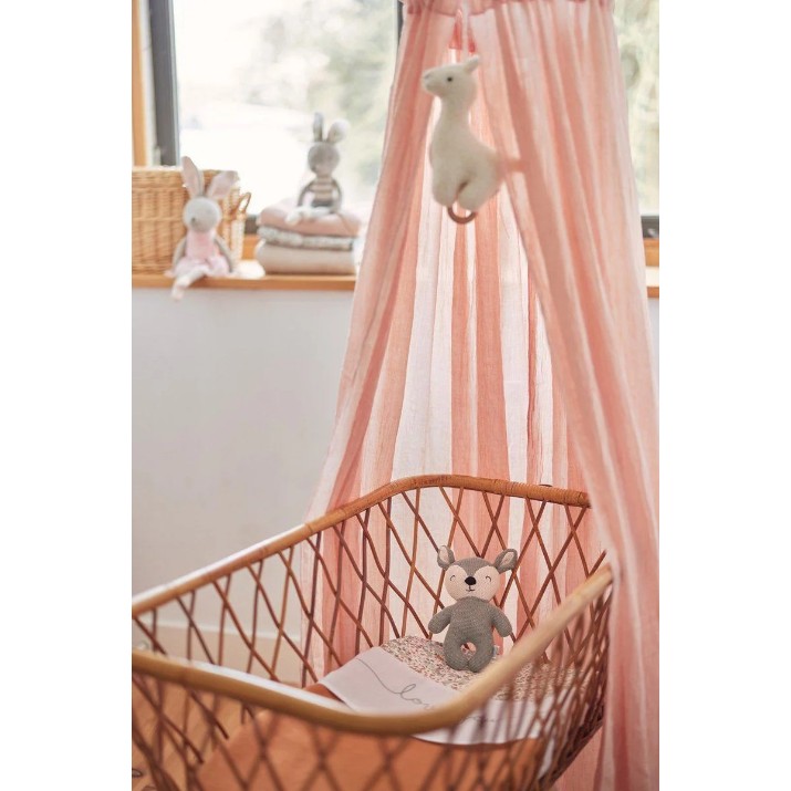 Copertină pentru pătuț Jollein Vintage Pale Pink 155cm (002-001-00090)
