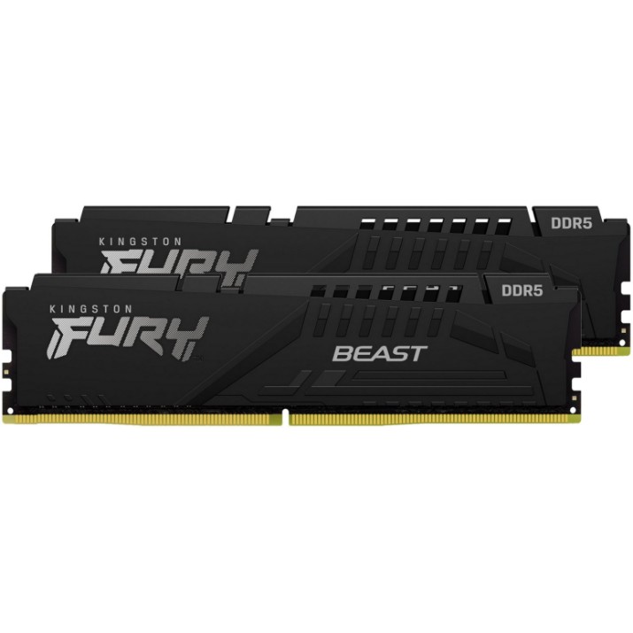 Оперативная память Kingston Fury Beast 128Gb DDR5-5600MHz Kit (KF556C36BBEK2-128)