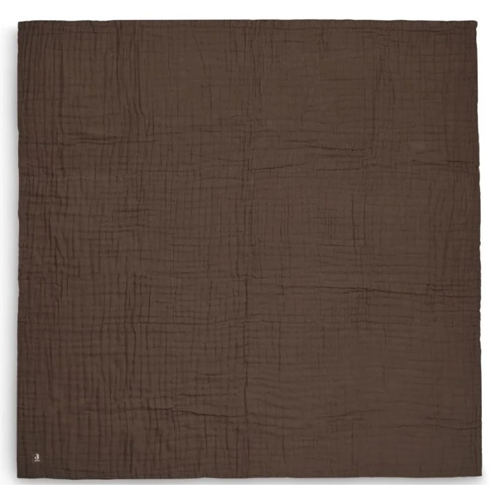 Plapumă pentru bebeluși Jollein Wrinkled Cotton Chestnut 120x120 (523-557-66043)