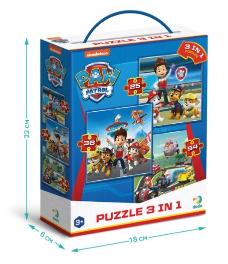 Пазл Dodo 3in1 Paw Patrol (200579)