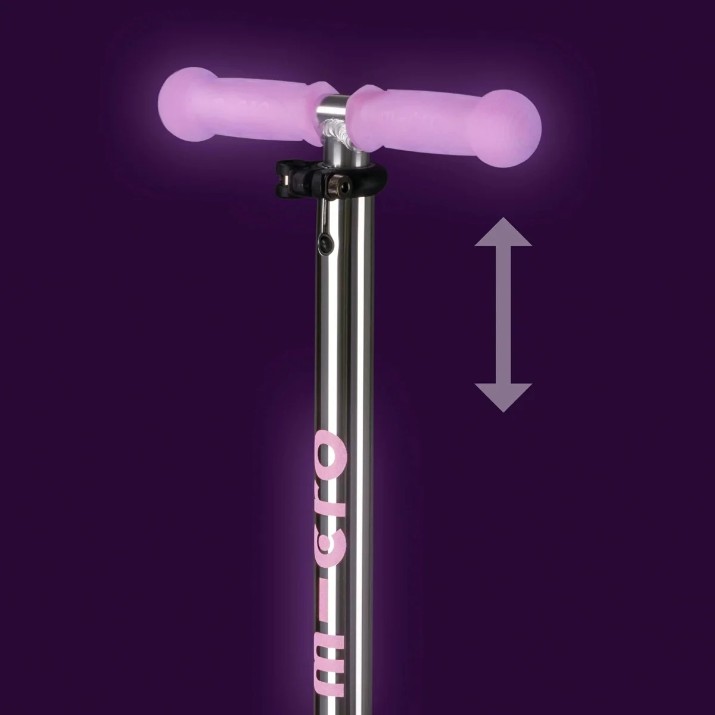 Trotinetă Micro Maxi Deluxe Glow LED Plus Luminous Purple (MMD378)