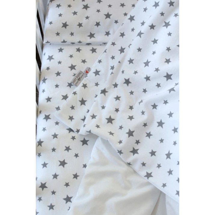 Lenjerie de pat pentru copii Veres Stars Gray (154.5.04.5)