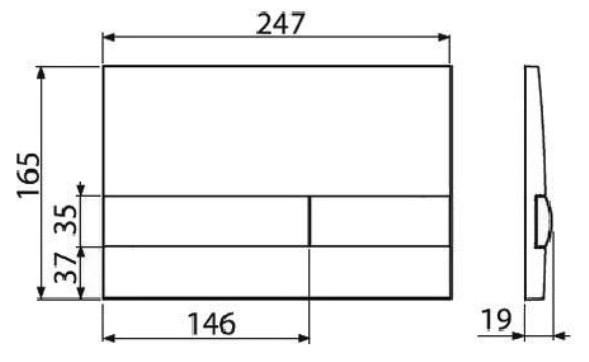 Кнопка смыва AlcaPlast M1710