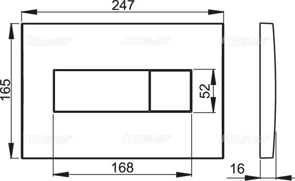 Placă de comandă AlcaPlast M370