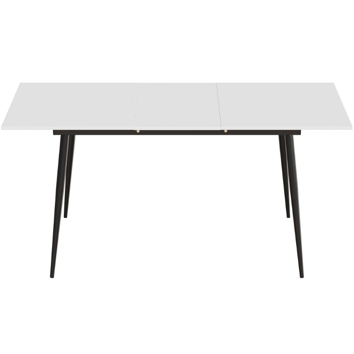 Masă pentru bucătărie Ferrum-Decor Dandy 120/160x70x75H White/Black (DAND114)