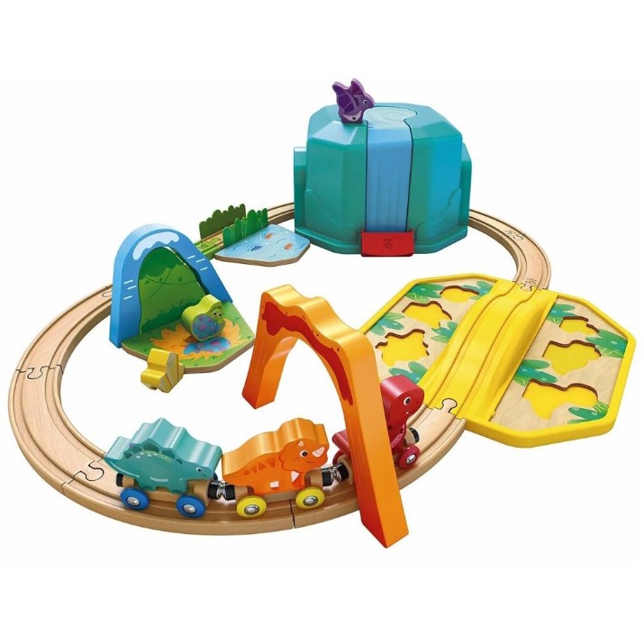 Детская игровая дорога Hape Dinosaur Train Bucket (E3828)