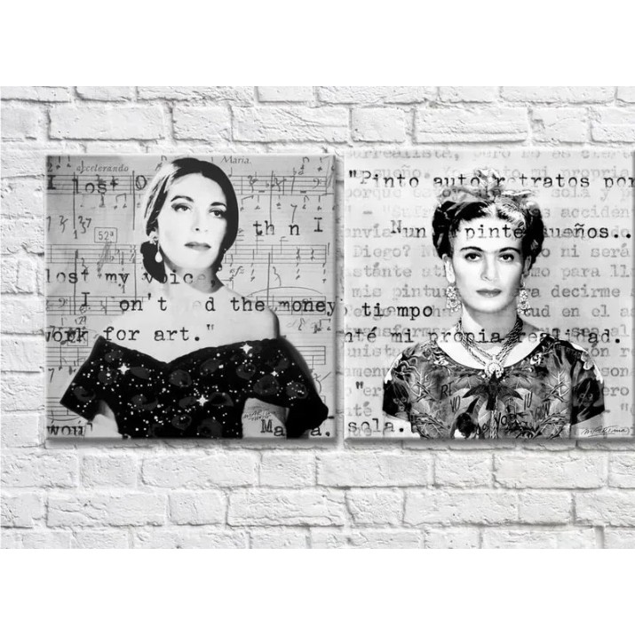 Картина ArtPoster Frida Kahlo and the famous retro singer (3460049)