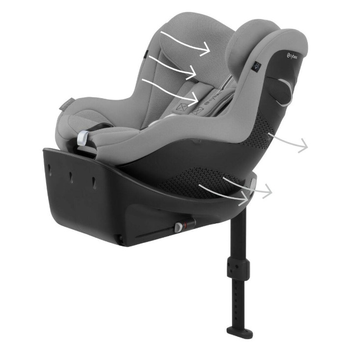 Scaun auto pentru copii Cybex Sirona Gi i-Size Plus Stone Grey