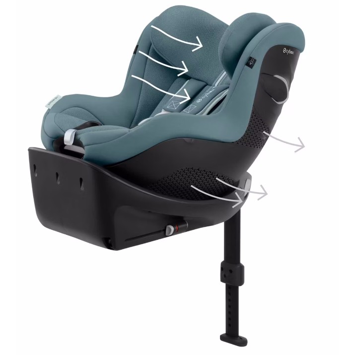 Scaun auto pentru copii Cybex Sirona Gi i-Size Plus Stormy Blue