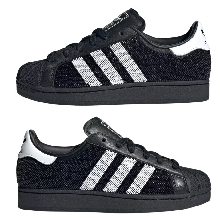 Кеды женские Adidas Superstar II Core Black/Cloud White, s.36.5