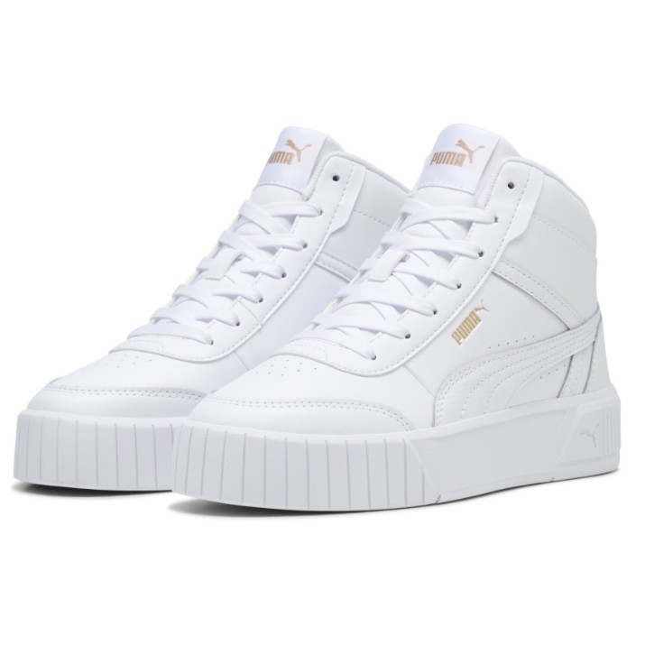 Bocanci pentru dame Puma Carina Mia Mid Puma White/Gold, s.38.5