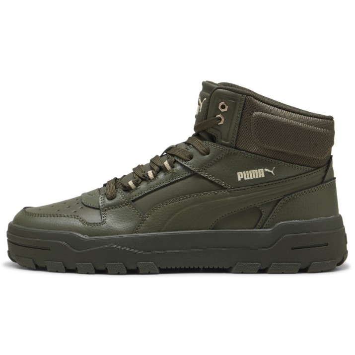 Bocanci pentru bărbați Puma Rebound Abrupt Canvas/Dark Olive/Puma White, s.42.5