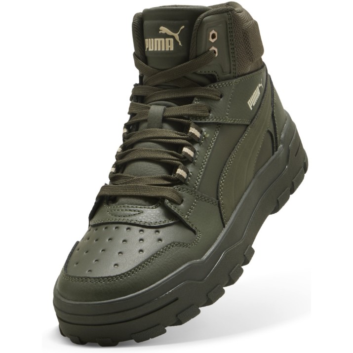 Bocanci pentru bărbați Puma Rebound Abrupt Canvas/Dark Olive/Puma White, s.44