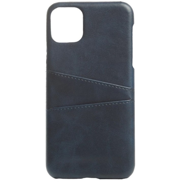 Husa de protecție Helmet Case Leather with Pocket iPhone 11 Blue (HMT-CLIP11WPBL)