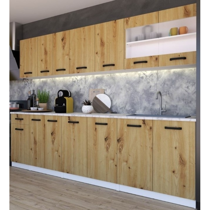 Кухонный модуль Yasen Саманта 60x30 White/Oak Artisan