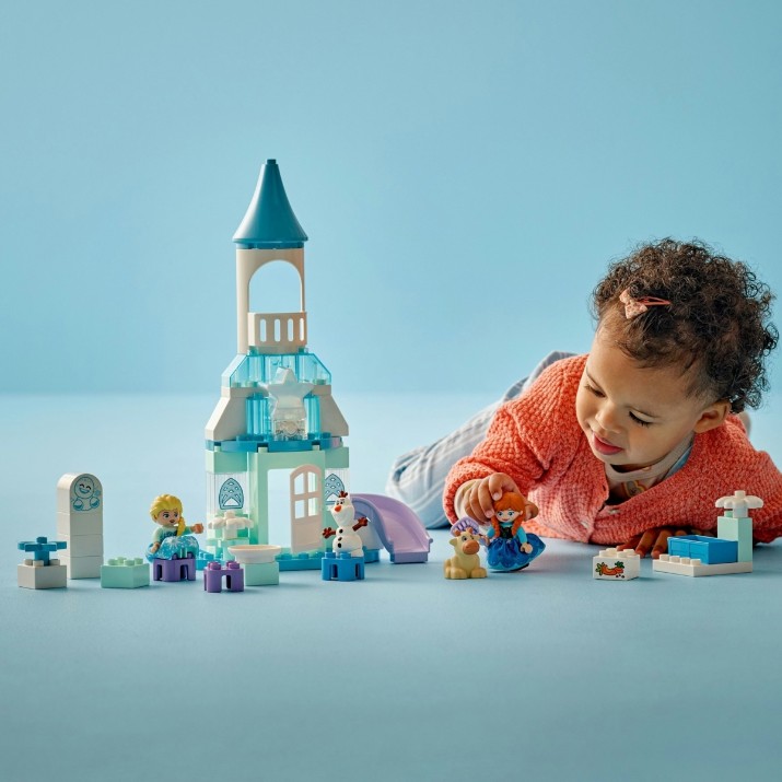 Set de construcție Lego Duplo: Anna & Elsas Frozen Castle Party (10455)