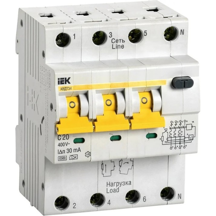 Автоматический выключатель IEK MAD22-6-020-C-30