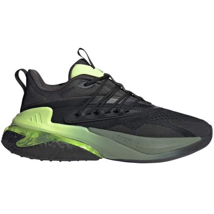 Кроссовки мужские Adidas AlphaBoost V2 Core Black/Carbon/Hi-Res Yellow, s.45.5