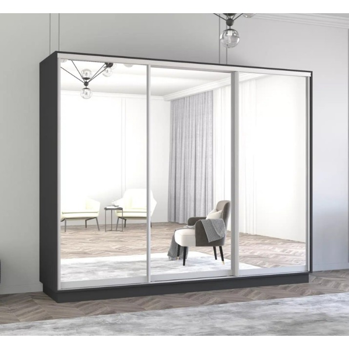 Шкаф-купе Mobildor-Lux Fox Mirror 350x200 Anthracite (fox7410)