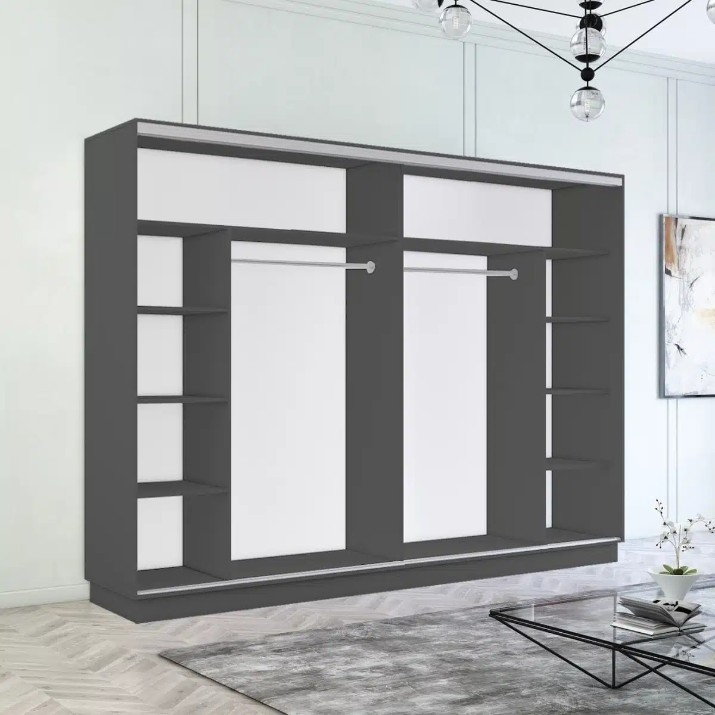 Dulap cu uşi glisante Mobildor-Lux Fox Mirror Elements 330x210 Anthracite (fox7000)